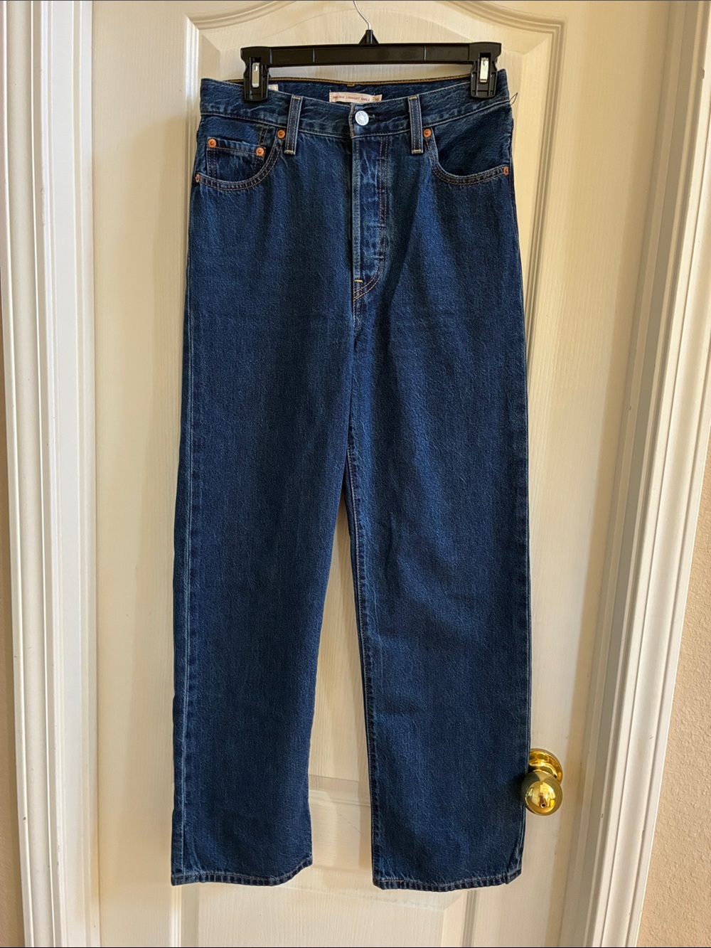 Levi's Women's 👖RIBCAGE STRAIGHT ANKLE Sz 26 Dark Wash WORN ONCE!